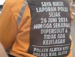 Viral Pria Klaten Tulis Keluhannya ke Polisi di Jaket, Terungkap Masalah yang Dihadapi