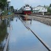 BNPB: Banjir Grobogan mengganggu jalur KA Jakarta-Surabaya.