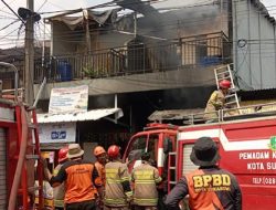 Diduga Gas 3Kg Bocor, Rumah Makan Padang di Warudoyong Sukabumi Kebakaran.